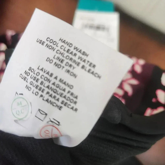 AQUA GREEN Asymetrical One Piece Tank‎ Swimsuit UPF 50+ Swimwear SZ XL 16/18 - Picture 9 of 12